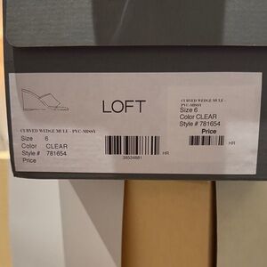 LOFT Clear Wedge Mules